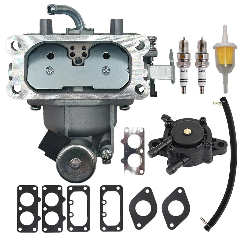 Rebuiman 15004-1011 Carburetor Fits for Kawasaki 15004-1025 15004-0930 15004-7082 15004-7051 Fits FX730V-AS28 FX730V-AS29 FX730V-ES00 4 Stroke Engine with Fuel Filter - Image 1